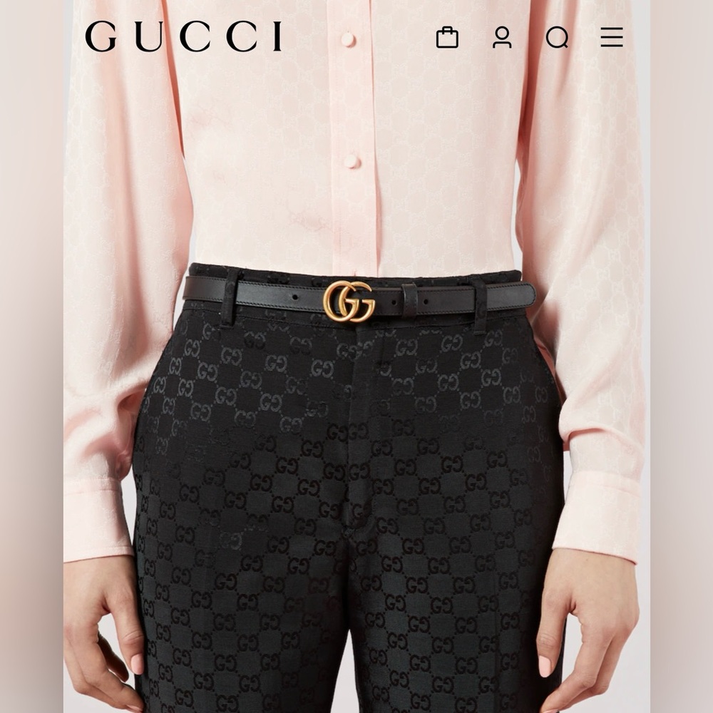 GG Marmont thin belt. - Picture 4 of 12